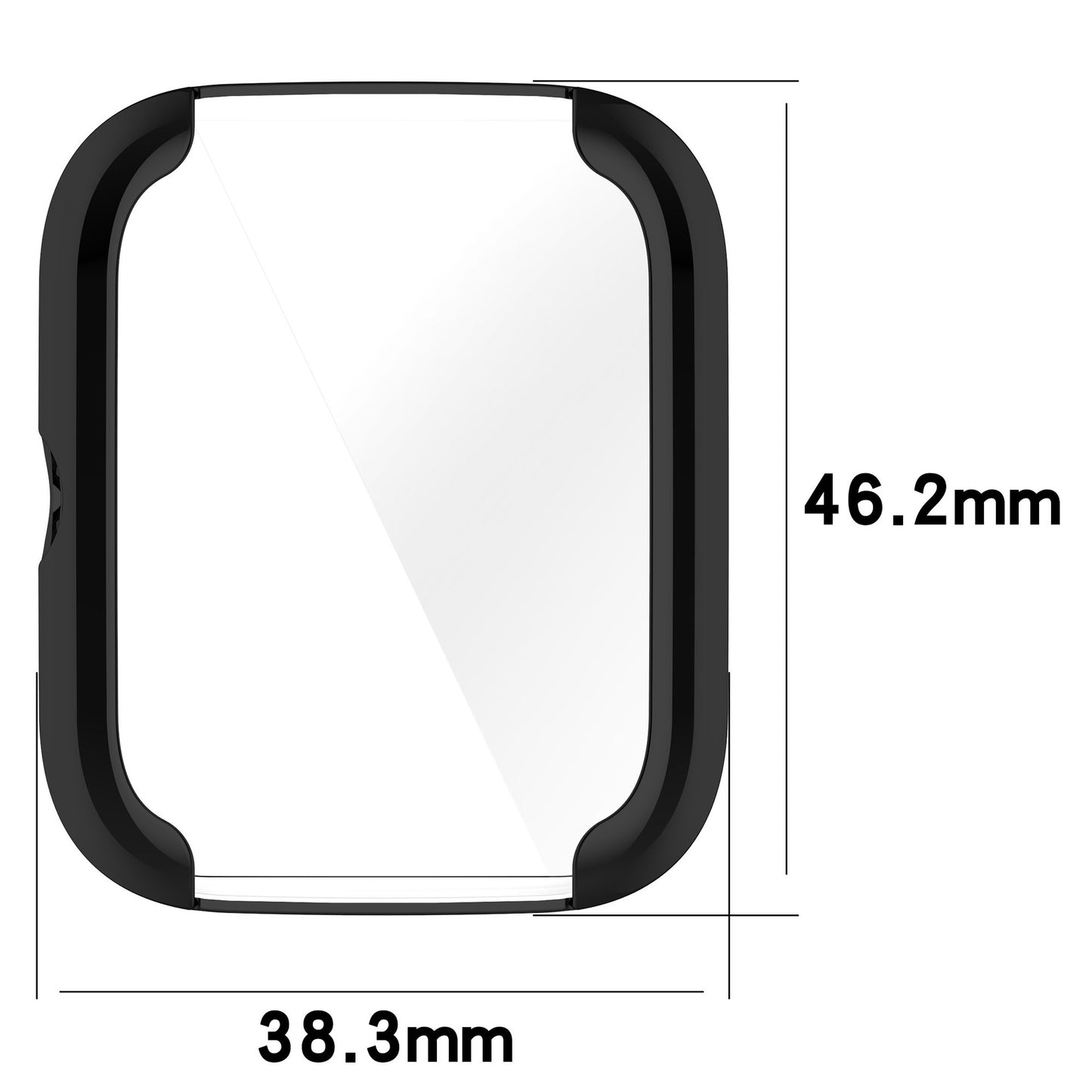 For Huami Amazfit Bip 3 / Bip 3 Pro Anti-scratch Watch Cover Electroplating Full Coverage Watch Case