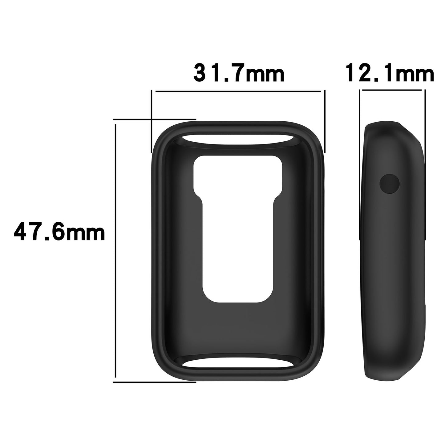 For Xiaomi Mi Band 7 Pro Silicone Case Smart Watch Protective Cover Half Hollow Watch Case