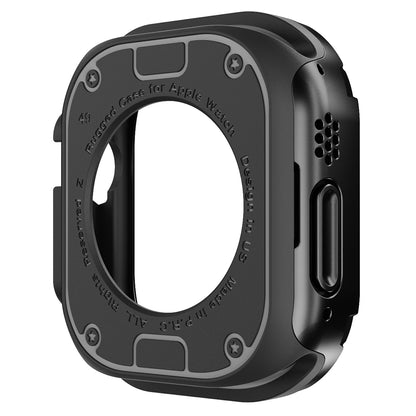 For Apple Watch Ultra 2 49mm / Ultra 49mm TPU+PC Watch Case Shockproof Protective Watch Frame Cover