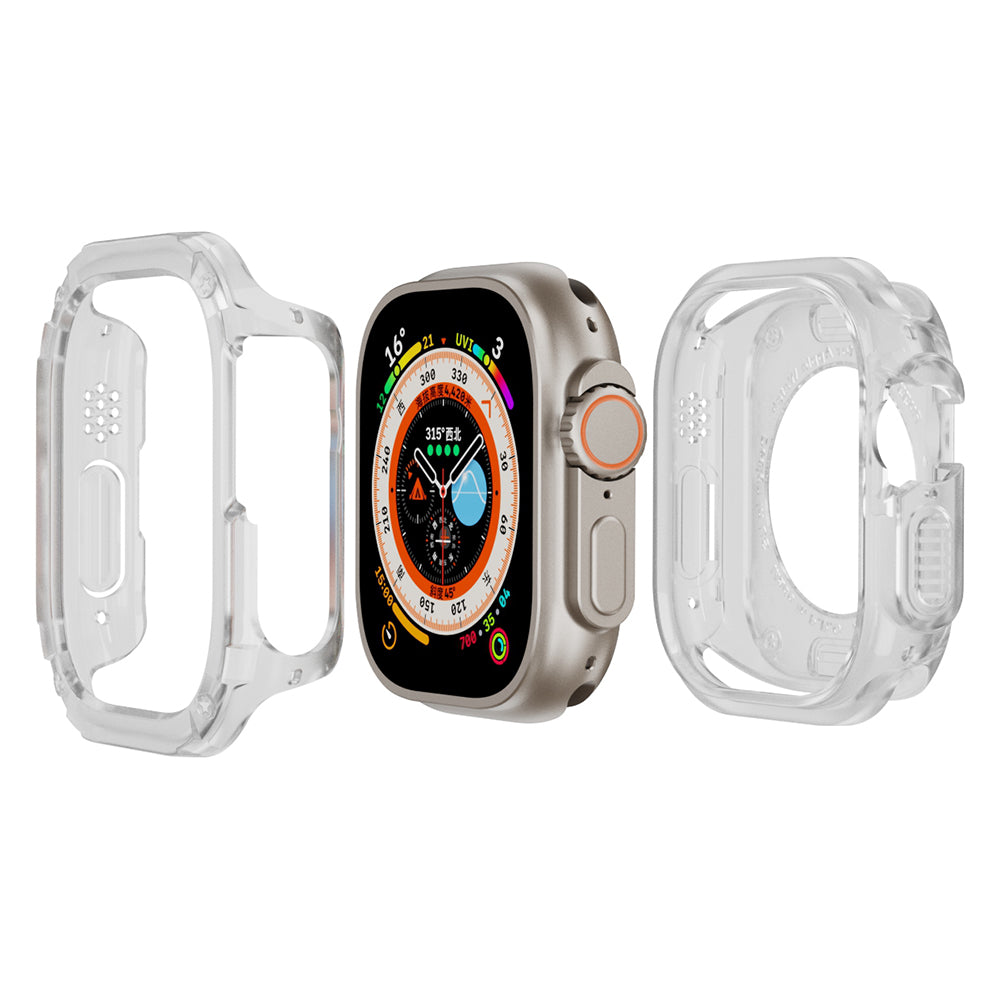 For Apple Watch Ultra 2 49mm / Ultra 49mm TPU+PC Watch Case Shockproof Protective Watch Frame Cover