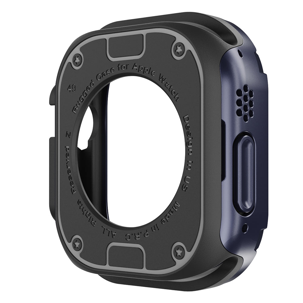 For Apple Watch Ultra 2 49mm / Ultra 49mm TPU+PC Watch Case Shockproof Protective Watch Frame Cover