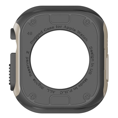 For Apple Watch Ultra 2 49mm / Ultra 49mm TPU+PC Watch Case Shockproof Protective Watch Frame Cover