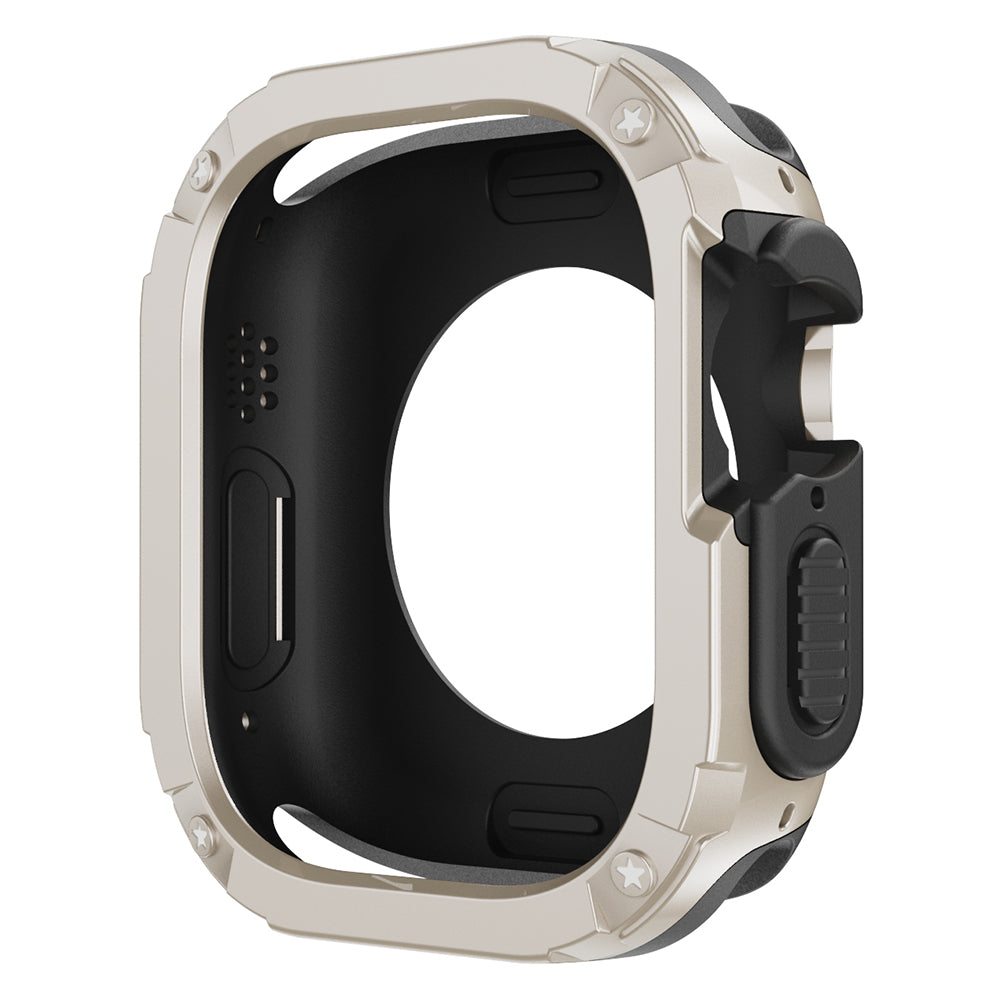 For Apple Watch Ultra 2 49mm / Ultra 49mm TPU+PC Watch Case Shockproof Protective Watch Frame Cover