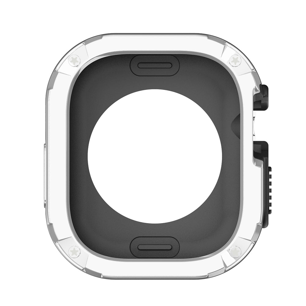 For Apple Watch Ultra 2 49mm / Ultra 49mm TPU+PC Watch Case Shockproof Protective Watch Frame Cover