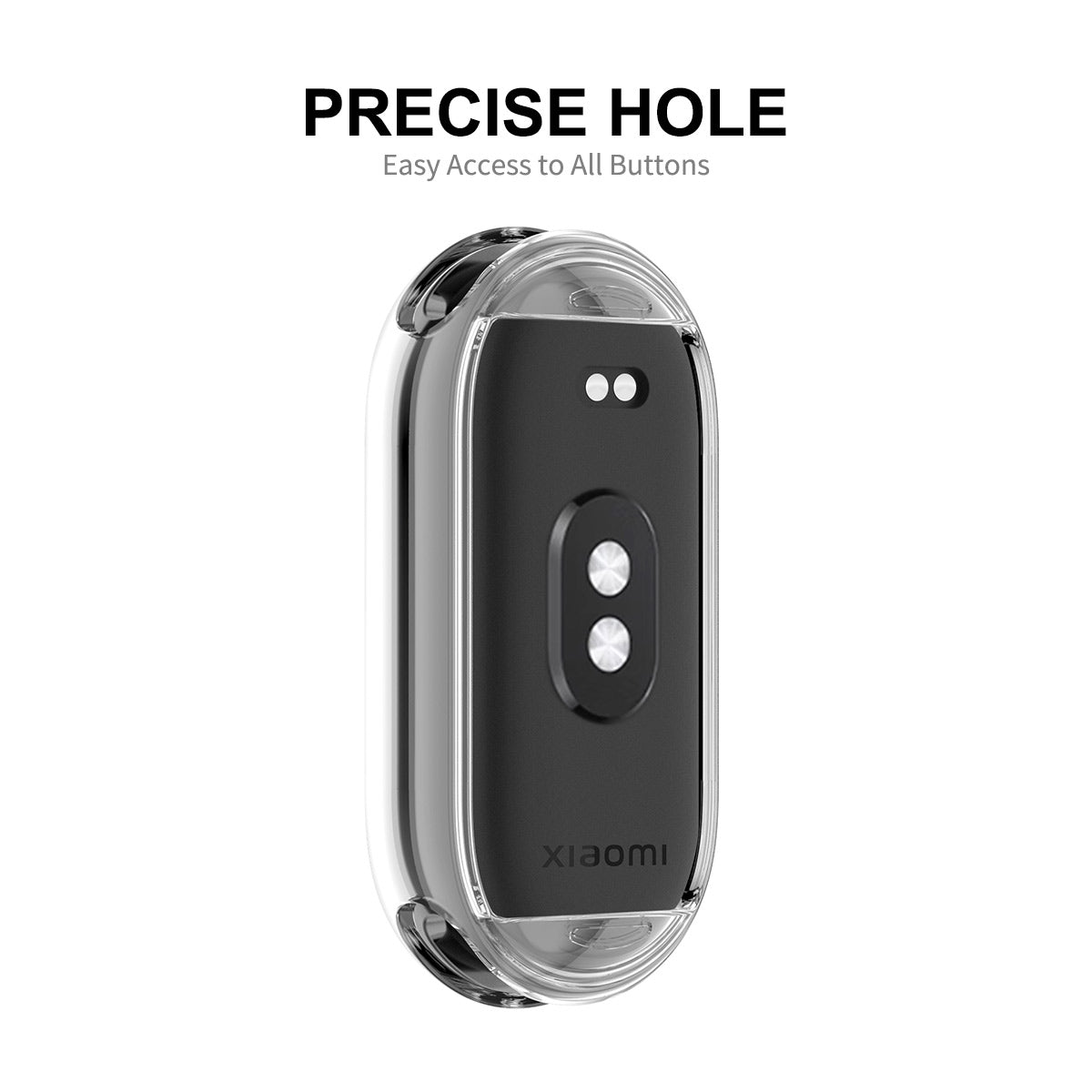 ENKAY HAT PRINCE for Xiaomi Smart Band 8 Anti-drop Watch Case Full Coverage TPU Cover with Screen Protector