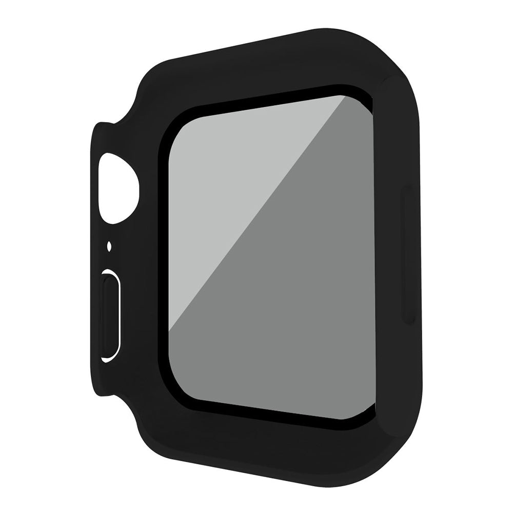 For Apple Watch Series 6 / 5 / 4 / SE / SE (2022) 40mm Matte PC Watch Case with Anti-spy Tempered Glass Film