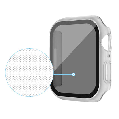 For Apple Watch Series 6 / 5 / 4 / SE / SE (2022) 40mm Matte PC Watch Case with Anti-spy Tempered Glass Film