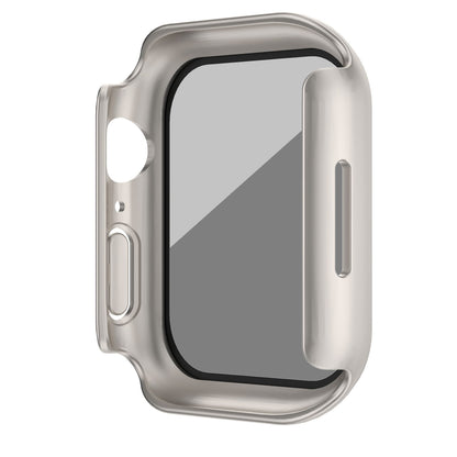 For Apple Watch Series 6 / 5 / 4 / SE / SE (2022) 40mm Matte PC Watch Case with Anti-spy Tempered Glass Film