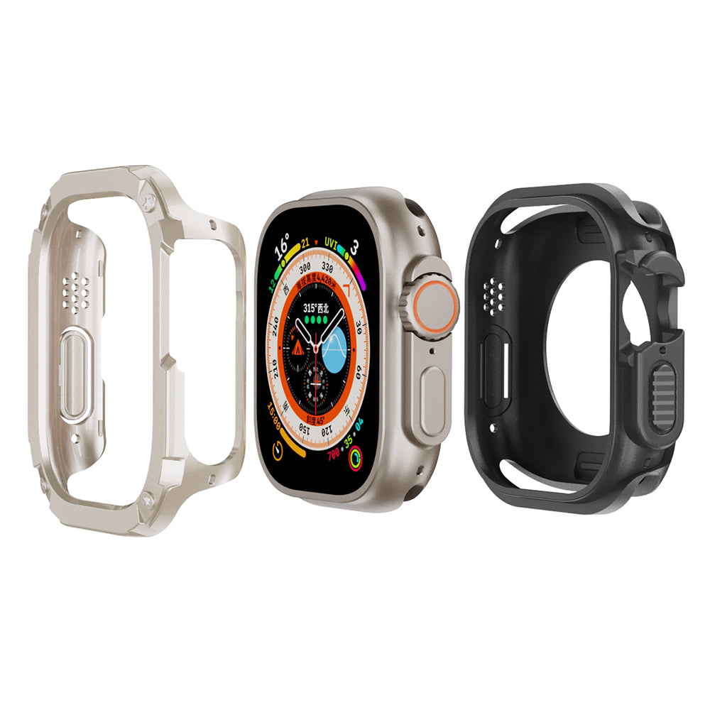 Watch Case for Apple Watch Series 9 / 8 7 41mm / 6 5 4 SE (2022) SE 40mm TPU+PC Shockproof Frame Cover