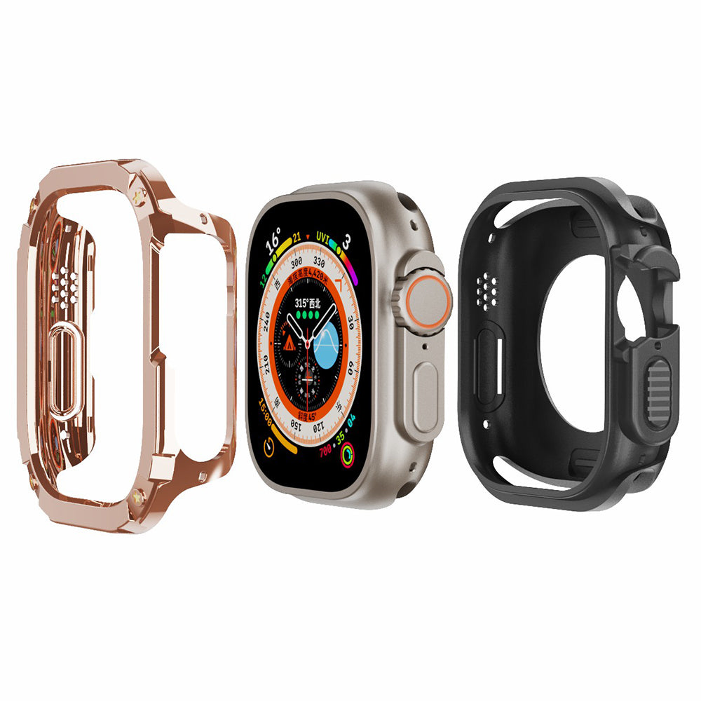 For Apple Watch Ultra 2 49mm / Ultra 49mm Watch Case PC+TPU Anti-Scratch Protective Cover