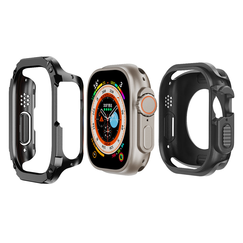 For Apple Watch Ultra 2 49mm / Ultra 49mm Watch Case PC+TPU Anti-Scratch Protective Cover