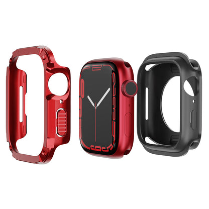 For Apple Watch Series 6 5 4 SE SE (2022) 44mm / 9 / 8 / 7 45mm Watch Case TPU+PC Anti-drop Cover