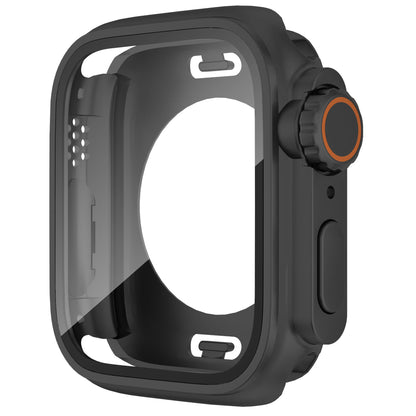 Waterproof Case for Apple Watch Series 6 5 4 SE (2022) SE 44mm , Hard PC Full Protective Cover with Tempered Glass Screen Protector