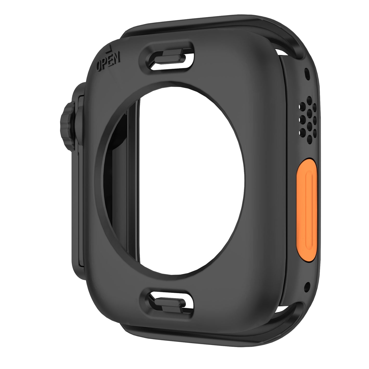 Waterproof Case for Apple Watch Series 6 5 4 SE (2022) SE 44mm , Hard PC Full Protective Cover with Tempered Glass Screen Protector