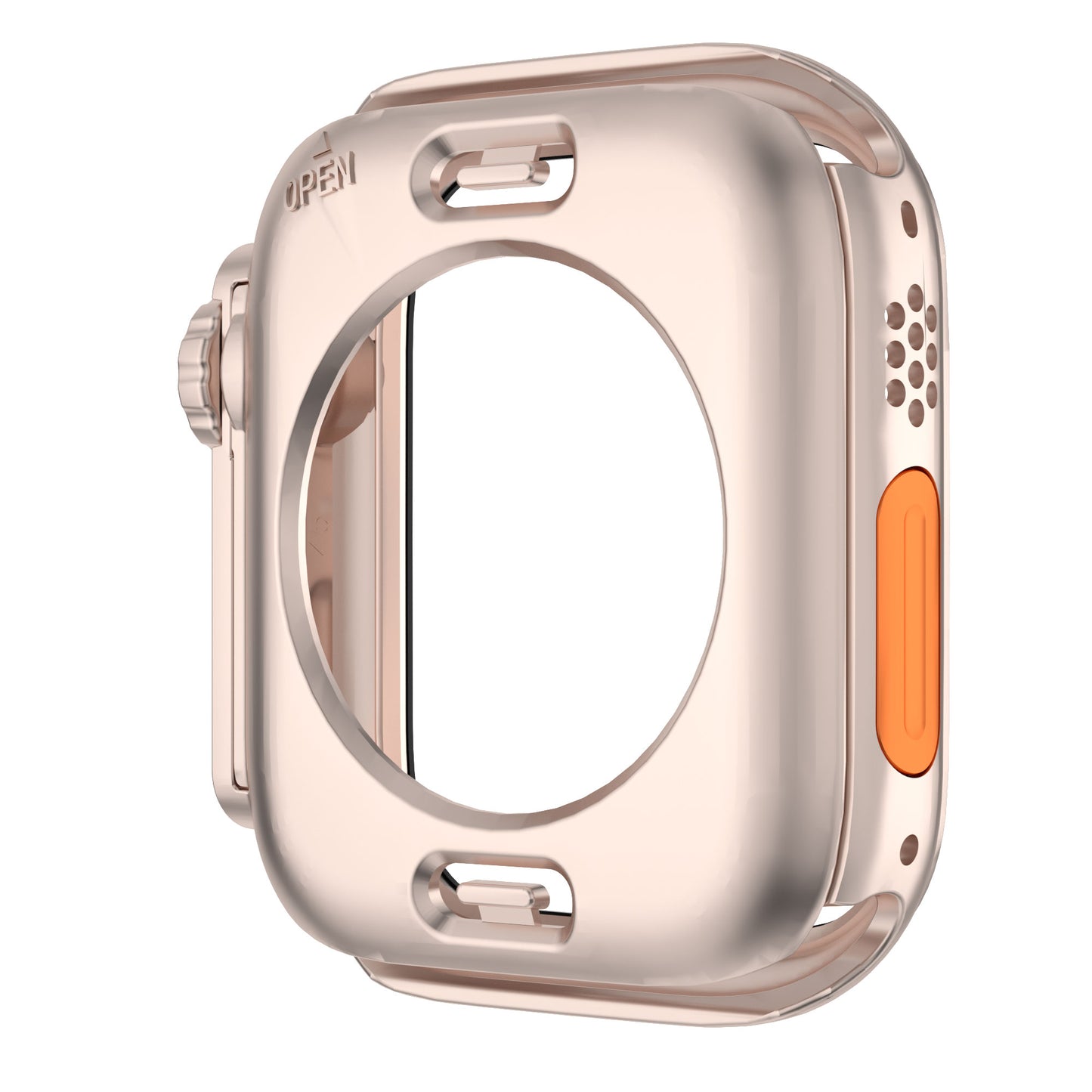 Waterproof Full Coverage Cover for Apple Watch Series 9 / 8 / 7 45mm , Hard PC Watch Case with Tempered Glass Screen Protector