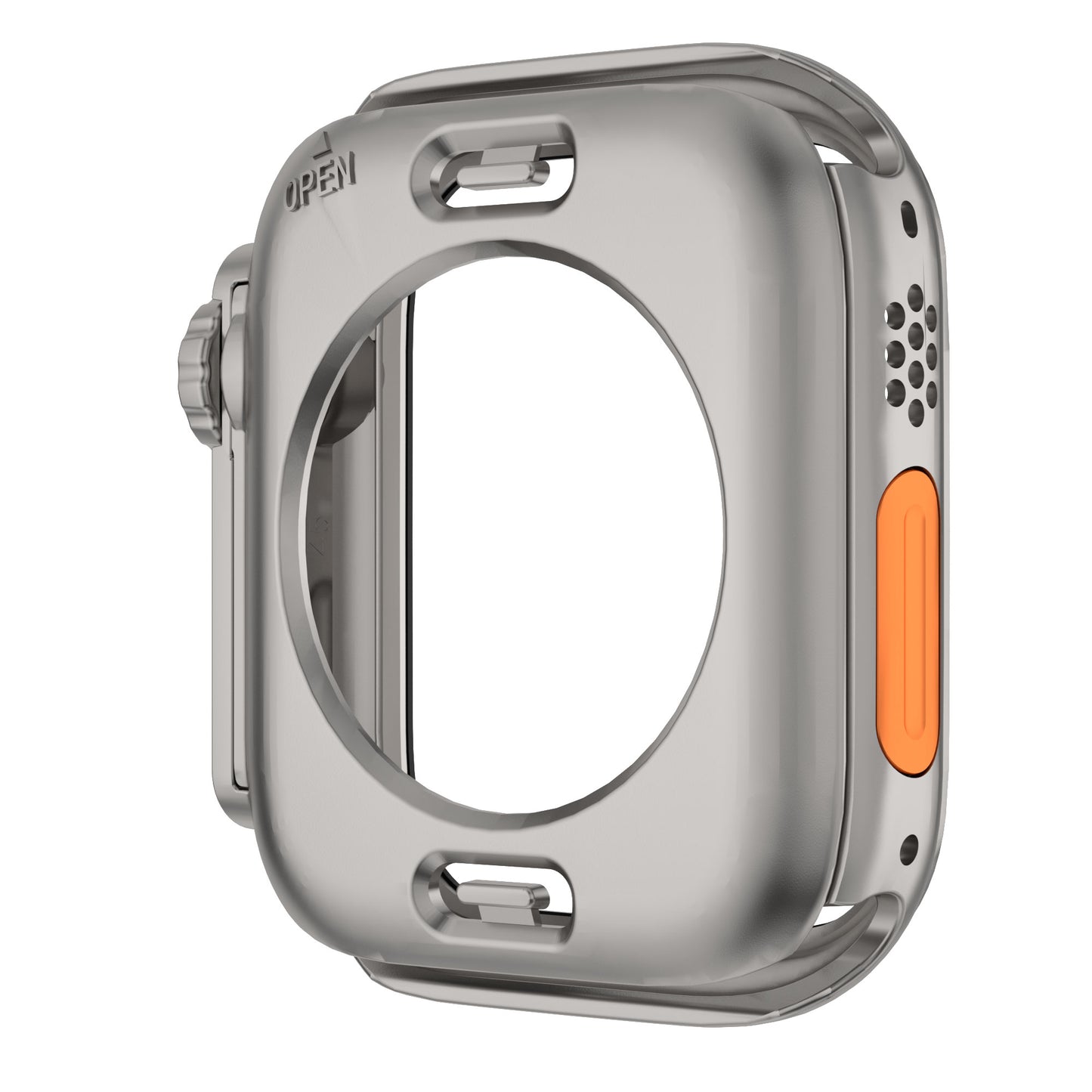 Waterproof Full Coverage Cover for Apple Watch Series 9 / 8 / 7 45mm , Hard PC Watch Case with Tempered Glass Screen Protector