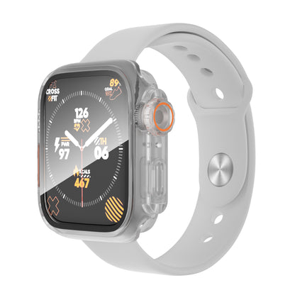 For Apple Watch Series 9 / 8 / 7 41mm Waterproof Case Ultra-Thin Shockproof Hard PC Cover with Tempered Glass Screen Protector