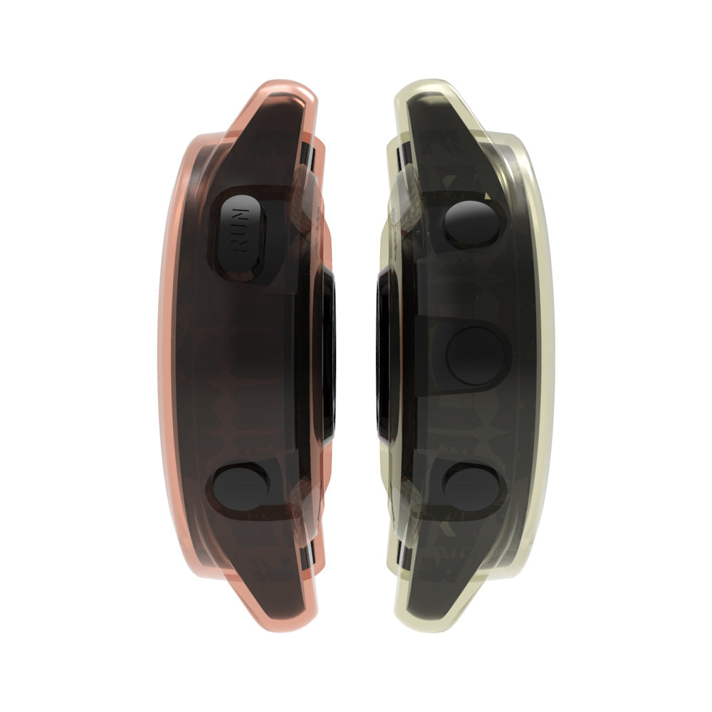 For Garmin Forerunner 265S TPU Watch Case Hollow Anti-scratch Watch Frame