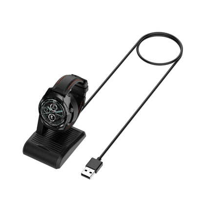 E3 For TicWatch Pro 5 / Pro 3 / Pro 3 LTE / Pro X Charging Stand Smart Watch Charger with 1m Cable