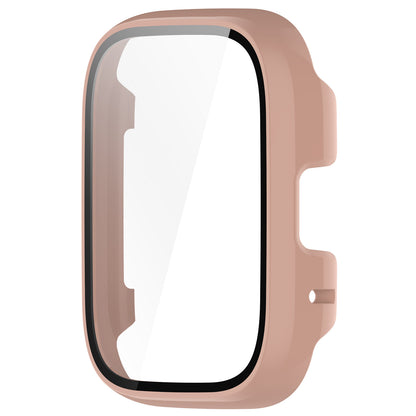 For Xiaomi Redmi Watch 3 Lite / Watch 3 Active Overall PC Case with Tempered Glass Film Ultra-Thin Watch Guard Cover