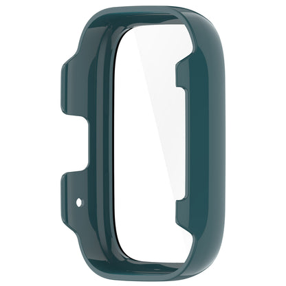 For Xiaomi Redmi Watch 3 Lite / Watch 3 Active Overall PC Case with Tempered Glass Film Ultra-Thin Watch Guard Cover