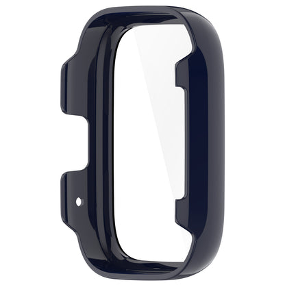 For Xiaomi Redmi Watch 3 Lite / Watch 3 Active Overall PC Case with Tempered Glass Film Ultra-Thin Watch Guard Cover