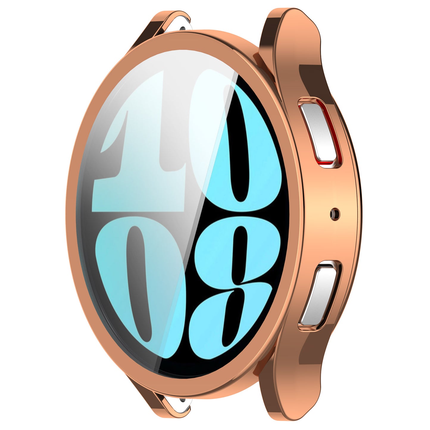 For Samsung Galaxy Watch6 44mm Full Coverage Electroplating Watch Protector TPU Watch Case