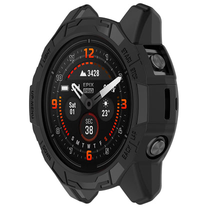 For Garmin Fenix 7 Pro / Fenix 7 / Epix Pro 47mm Anti-collision TPU Watch Case Hollow Protective Frame