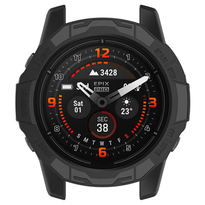 For Garmin Fenix 7 Pro / Fenix 7 / Epix Pro 47mm Anti-collision TPU Watch Case Hollow Protective Frame