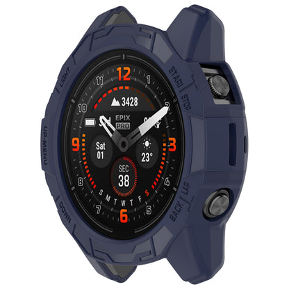 For Garmin Fenix 7 Pro / Fenix 7 / Epix Pro 47mm Anti-collision TPU Watch Case Hollow Protective Frame