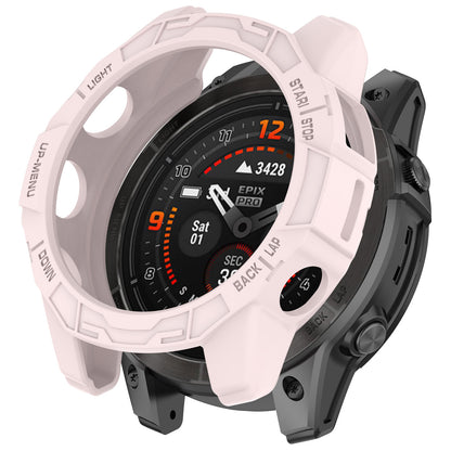 For Garmin Fenix 7X Pro / Fenix 7X / Epix Pro 51mm Hollow Protective Frame Soft TPU Watch Case