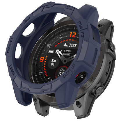 For Garmin Fenix 7X Pro / Fenix 7X / Epix Pro 51mm Hollow Protective Frame Soft TPU Watch Case