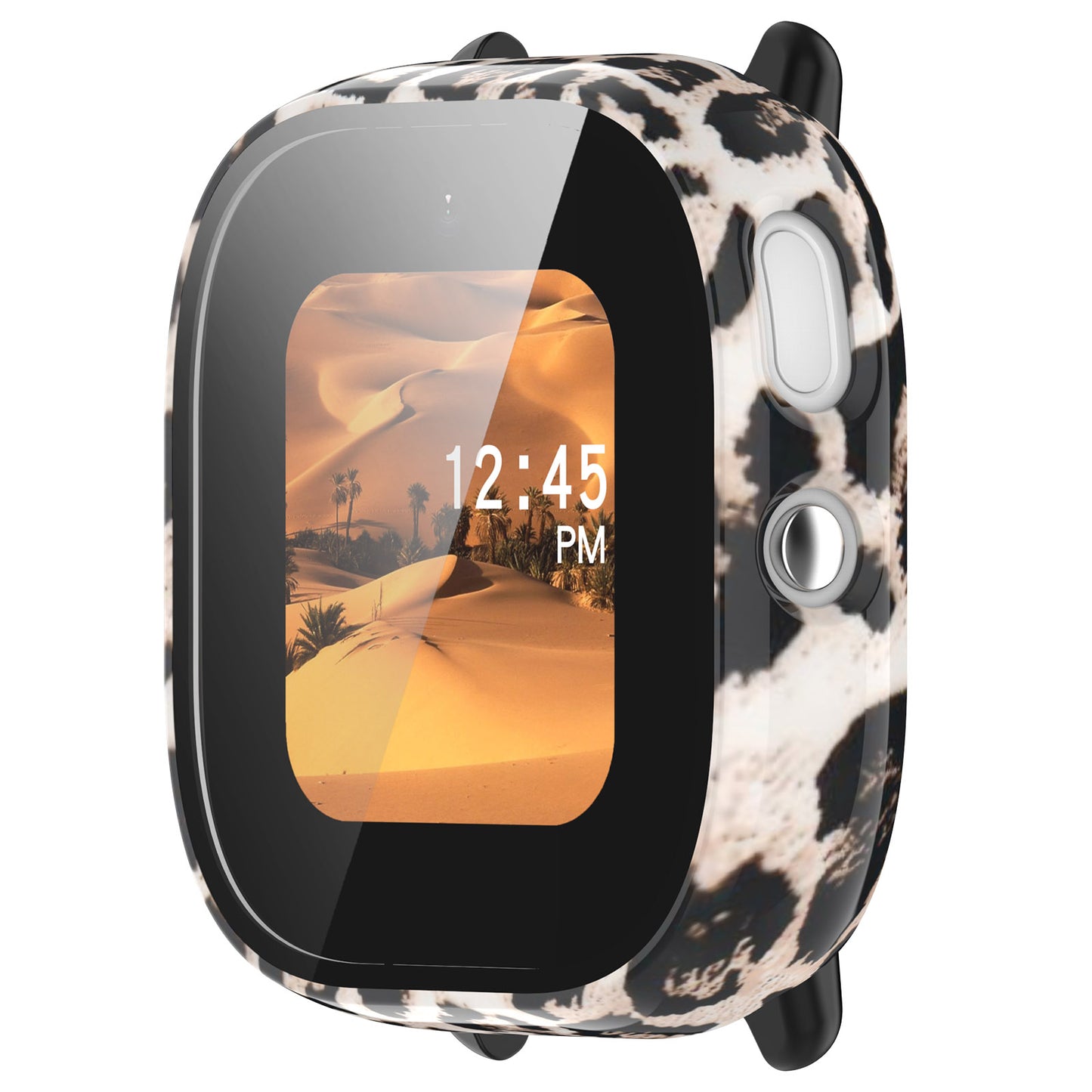 For Verizon GizmoWatch Disney Edition Stylish PC Anti-collision Watch Case with Built-in Tempered Glass Film