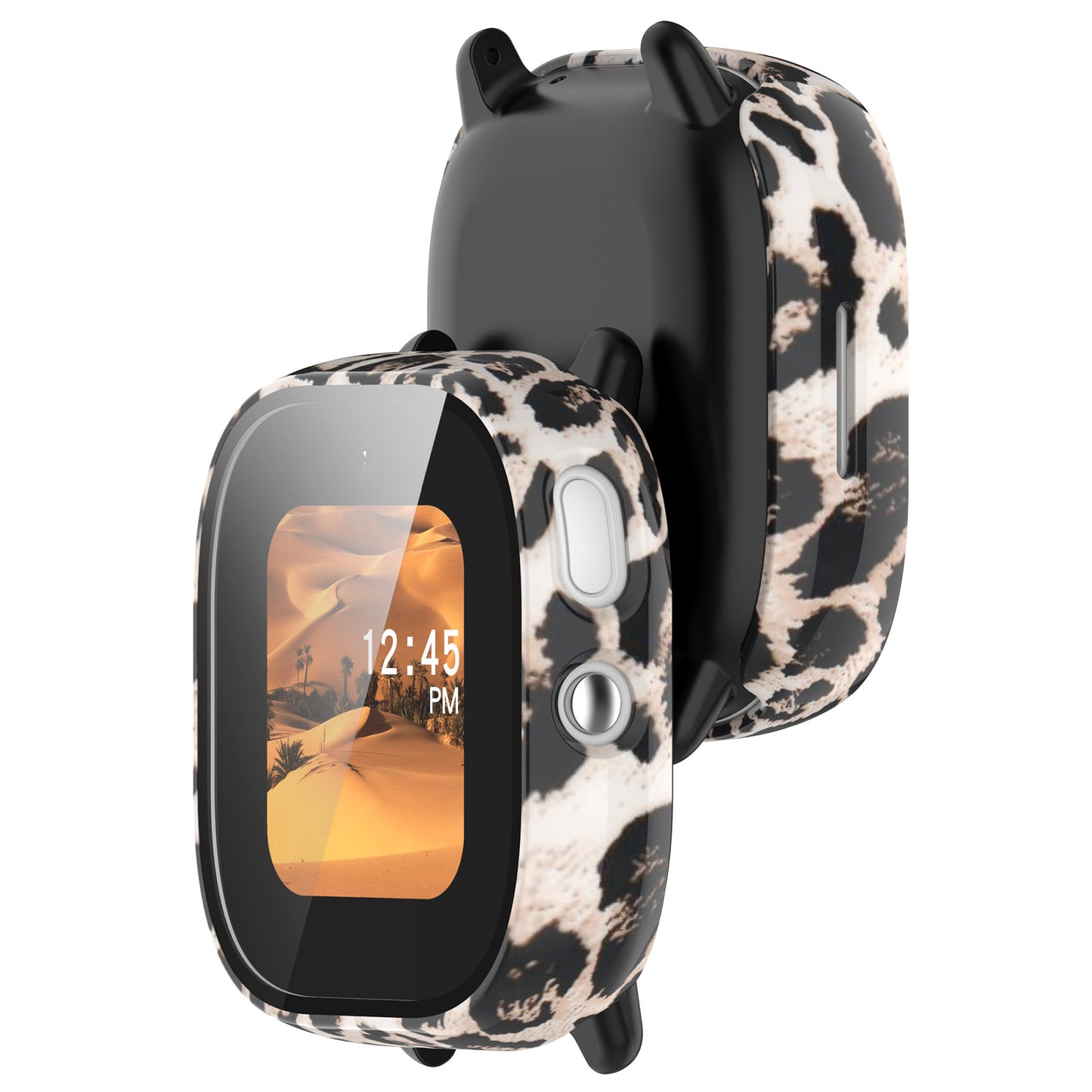 For Verizon GizmoWatch Disney Edition Stylish PC Anti-collision Watch Case with Built-in Tempered Glass Film