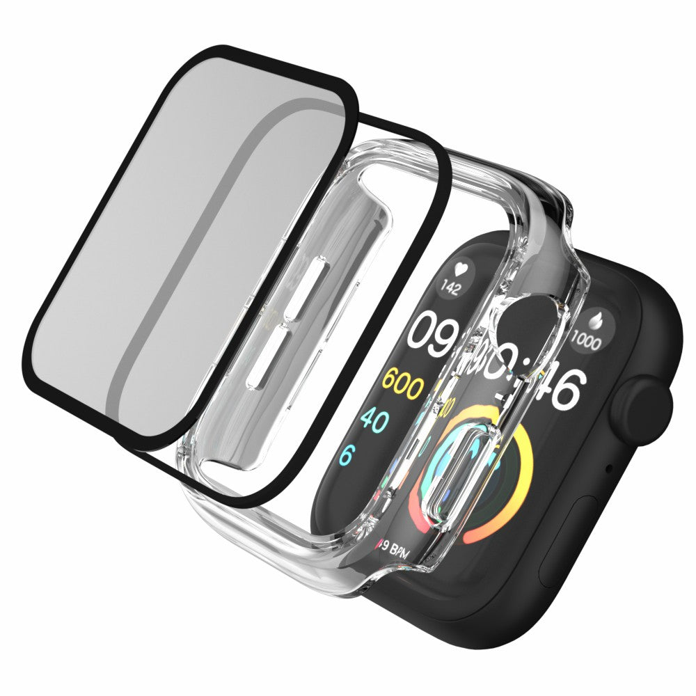 Watch Case for Apple Watch Series 4 / 5 / 6 / SE / SE (2022) 44mm , IP68 Waterproof Hard PC Cover with Tempered Glass Film