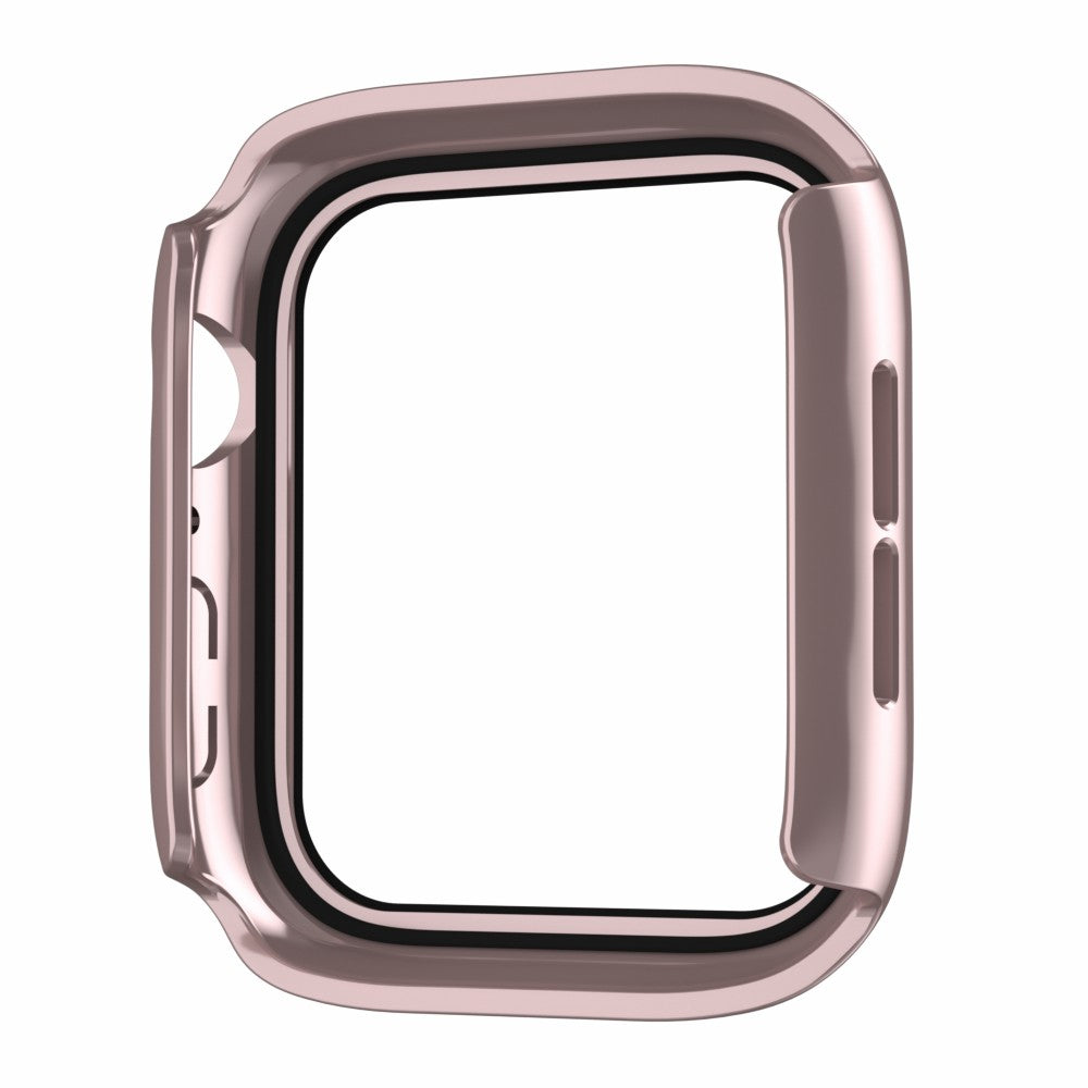 For Apple Watch Series 4 / 5 / 6 / SE / SE (2022) 40mm IP68 Waterproof Watch Case PC Frame Cover with Tempered Glass Film