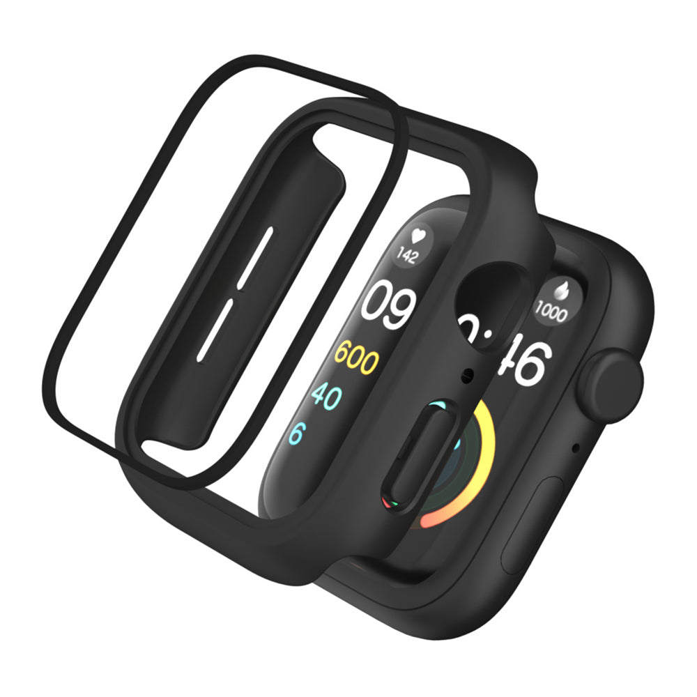 IP68 Waterproof Watch Case for Apple Watch Series 9 / 8 / 7 41mm , Tempered Glass Screen Protector PC Watch Cover