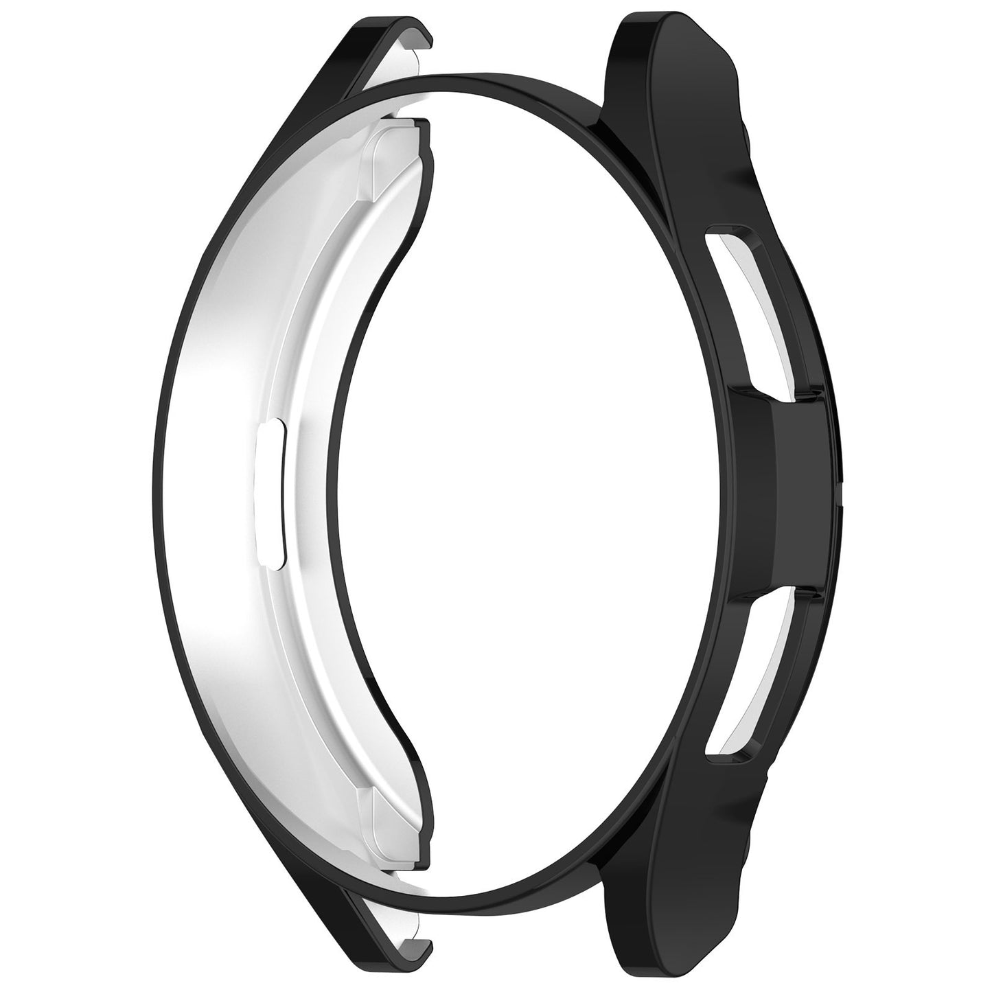 For Samsung Galaxy Watch6 Classic 47mm Half-Wrapped Electroplating TPU Smart Watch Frame Case