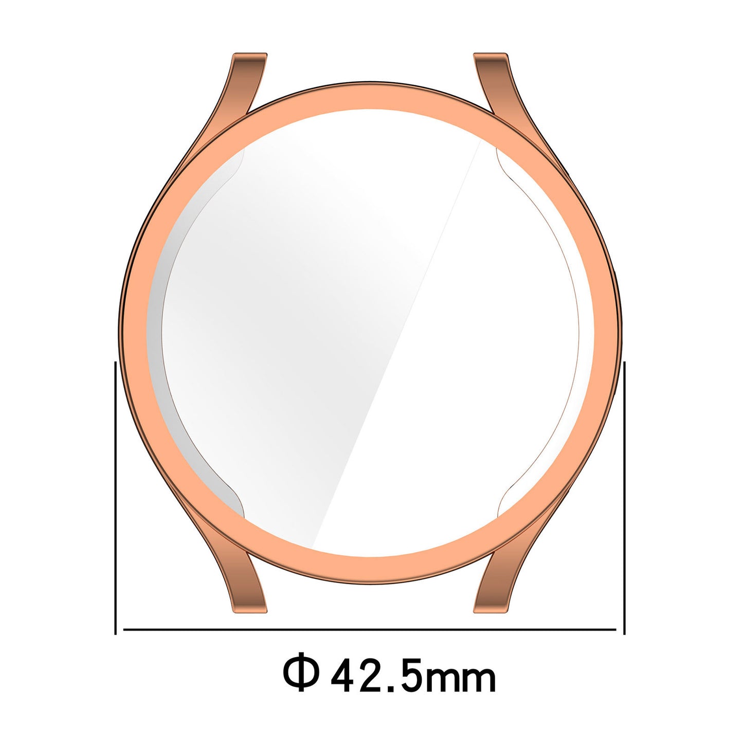 For Samsung Galaxy Watch6 40mm Flexible TPU Cover Full Coverage Anti-Fall Electroplating Watch Case