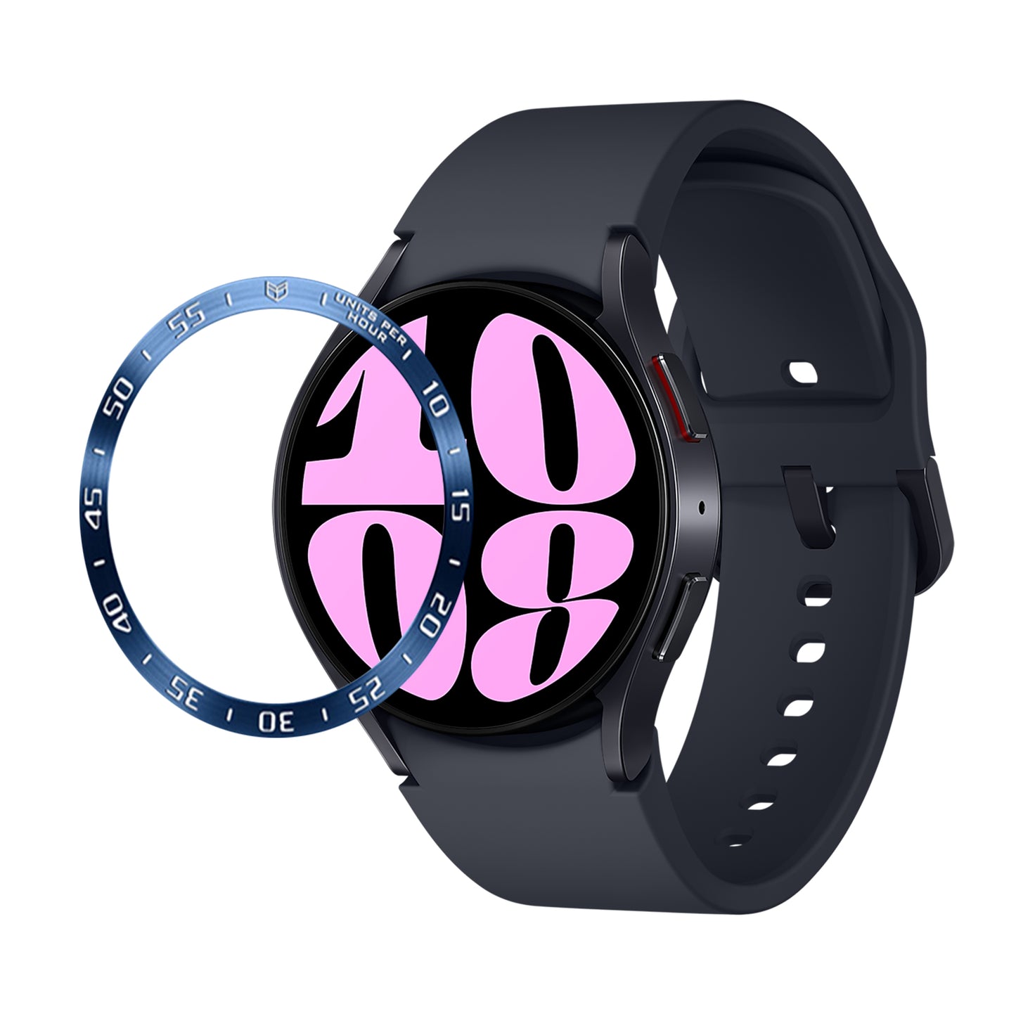 Type A Bezel Ring for Samsung Galaxy Watch6 40mm , Stainless Steel Bezel Case Protector Ring Dial Cover