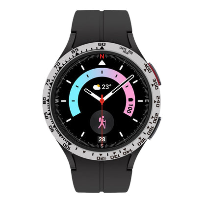 Type B Speed Scale Watch Bezel for Samsung Galaxy Watch 5 Pro 45mm , Aluminum Alloy Adhesive Cover Protector