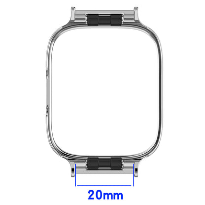 For Xiaomi Redmi Watch 3 Active Lustrous Meta Frame Case Smartwatch Protection Cover Fits 20MM Watch Strap