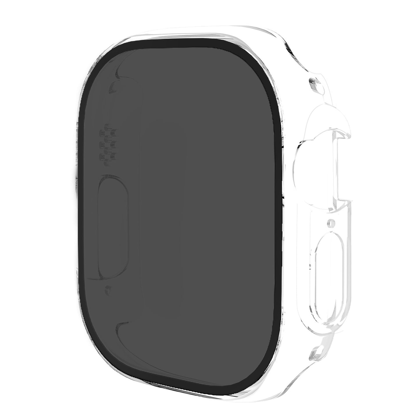 Anti-Scratch Hard PC Case for Apple Watch Series 9 / 8 / 7 41mm Integrate Protective Case with Anti-Spy Tempered Glass Screen Protector