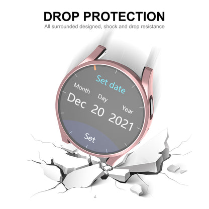 ENKAY HAT PRINCE For Samsung Galaxy Watch6 44mm Full Covering TPU Watch Case Electroplating Frame with Screen Film