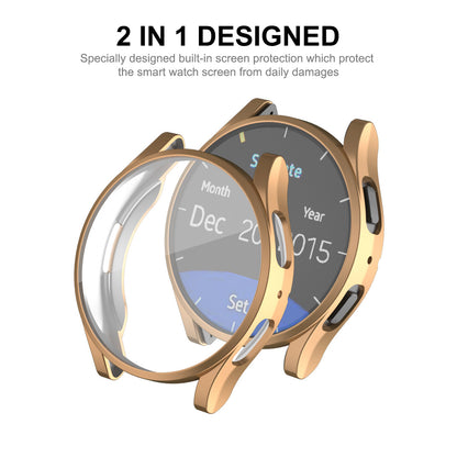 ENKAY HAT PRINCE For Samsung Galaxy Watch6 40mm TPU Watch Case Full Covering Electroplating Frame with Screen Film