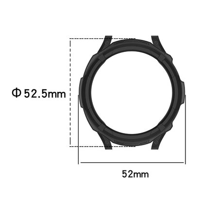 ENKAY HAT PRINCE For Samsung Galaxy Watch6 Classic 47mm Watch Case Hollow Half-Cover PC Frame with 0.2mm 2.15D 9H Tempered Glass Screen Film