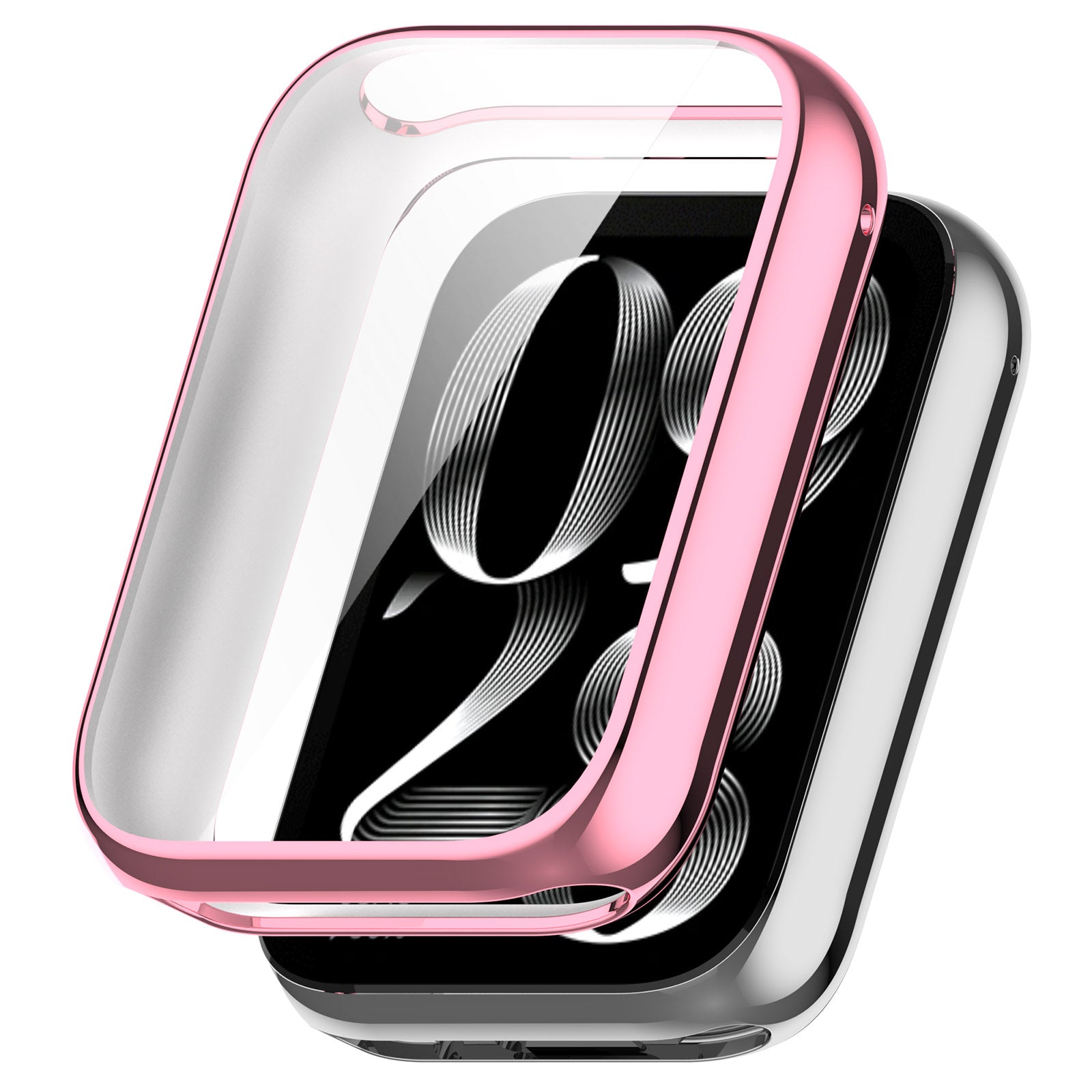 For Xiaomi Smart Band 8 Pro TPU Watch Case Electroplating Frame Cover