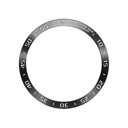 Type A Watch Bezel Ring for Galaxy Watch6 Classic 43mm , Metal Stylish Frame Loop Adhesive Cover with Dial Plate