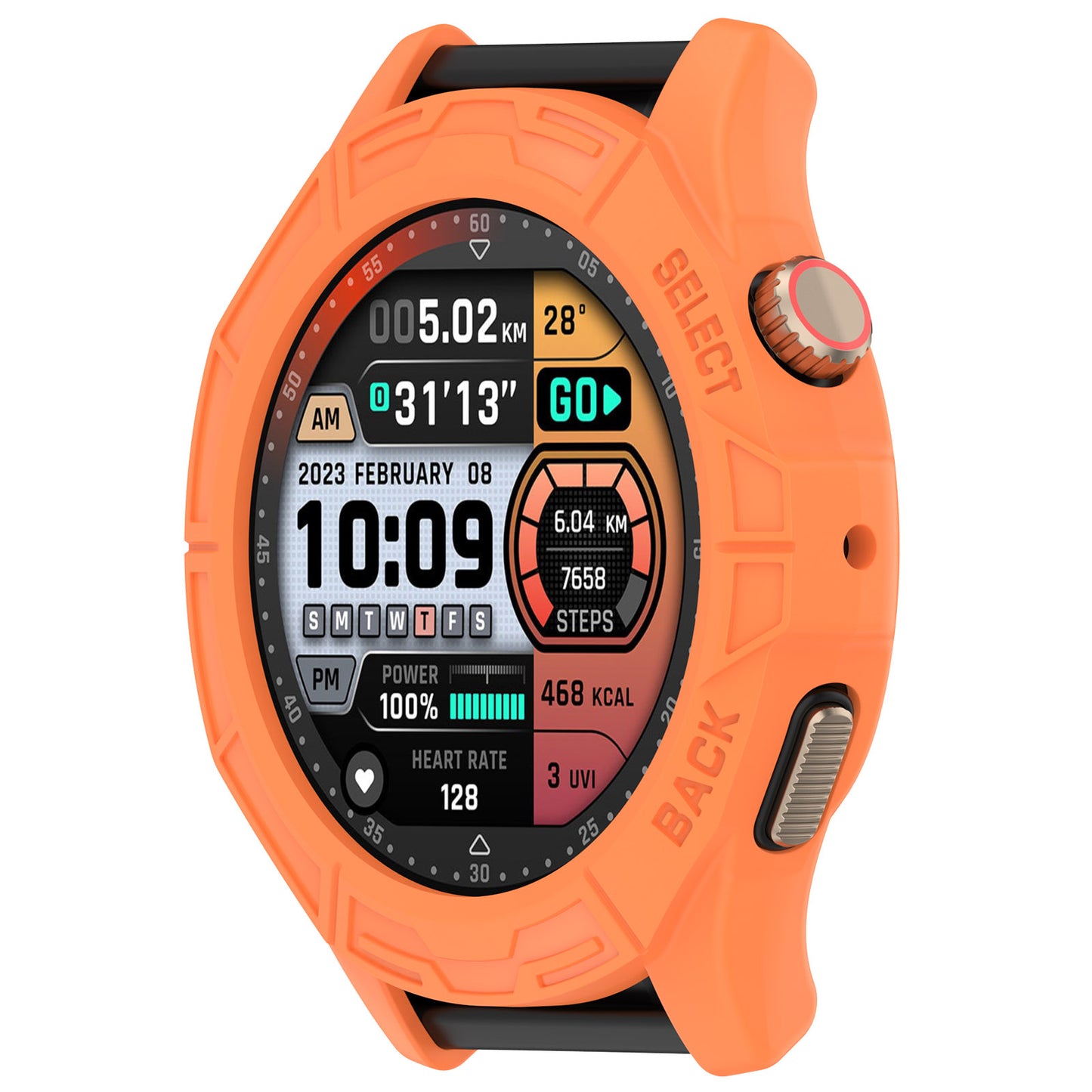 Watch Case for Huami Amazfit Cheetah / Amazfit Cheetah Pro , Rugged TPU Hollow Frame Cover