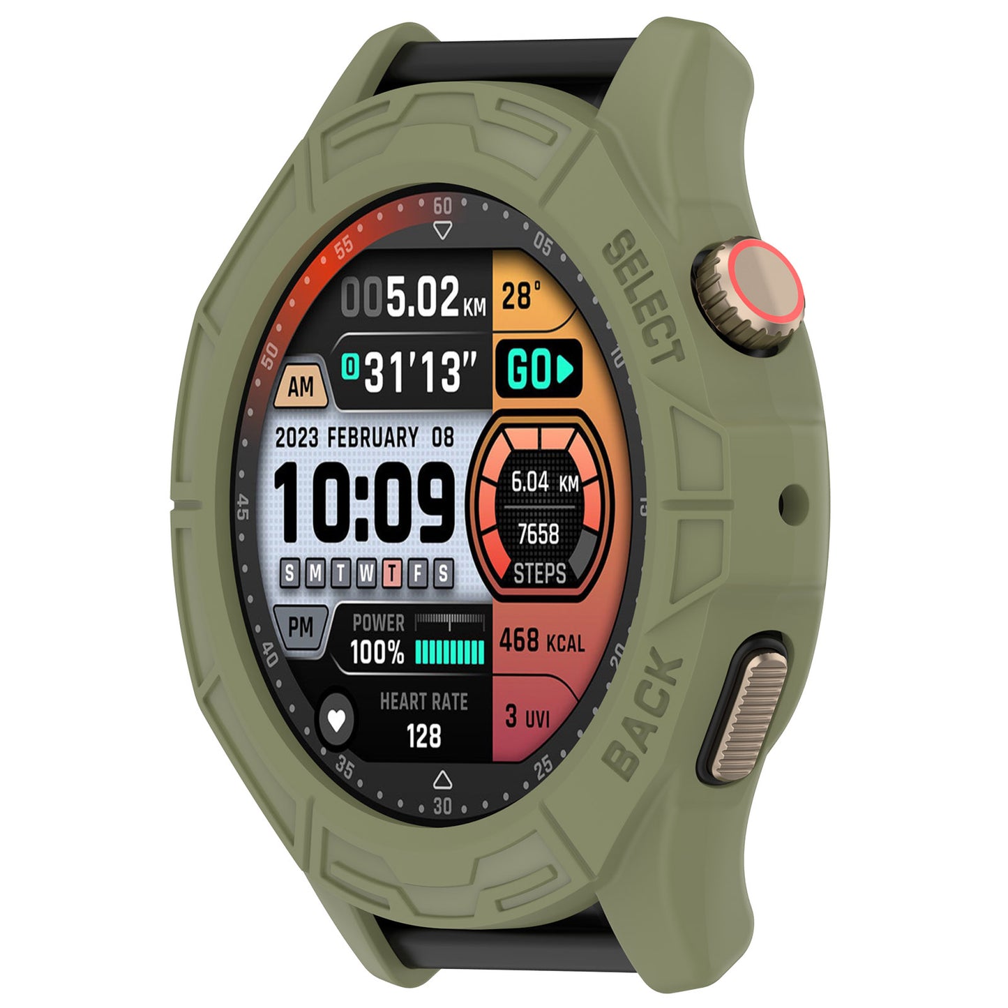 Watch Case for Huami Amazfit Cheetah / Amazfit Cheetah Pro , Rugged TPU Hollow Frame Cover